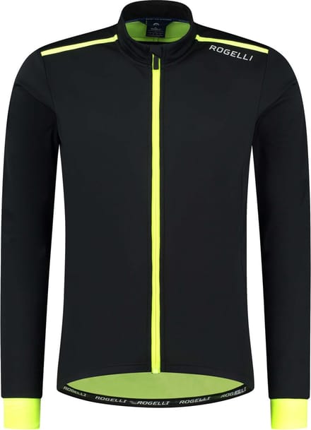 Rogelli Core Heren Fietsjack - Winter - Waterafstotend - Zwart/Fluor