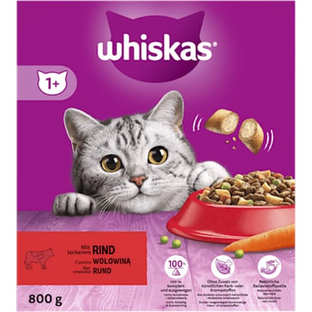 Whiskas Brokjes Adult - Kattenvoer - Rund 800 g