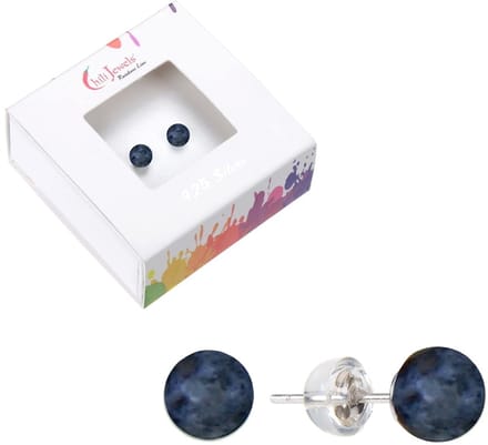 Oorbellen Dumortieriet 6 mm