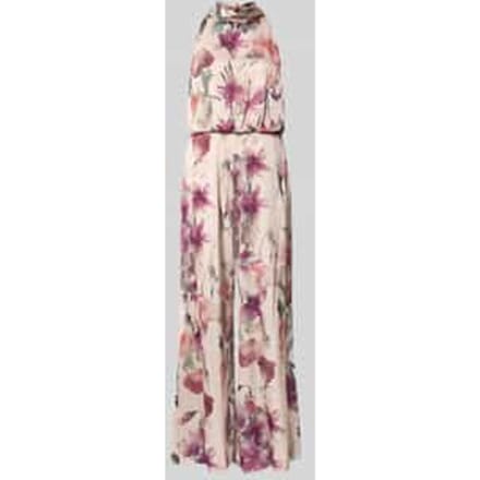 Jumpsuit met halter in een all-over look