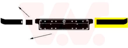 Van Wezel - BUMPERLIJST VOOR BMW 3 E36 1990-2000 51118146077