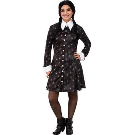 Wednesday Addams Young Adult jurk M Feestkleding