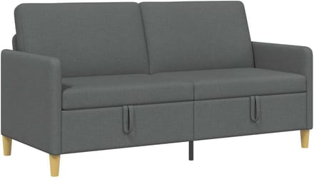 vidaXL - Sofa - met - Opbergruimte - Donkergrijs - 172 - x - 78 - x - 87 - cm - Polyester