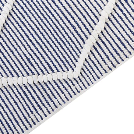 SYNOPA - Modern vloerkleed - Marineblauw - 80 x 150 cm - Katoen