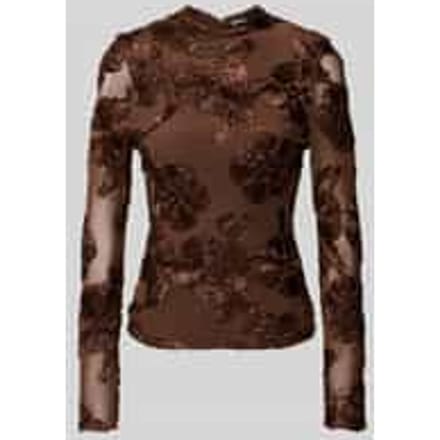 Shirt met lange mouwen en siergarnering