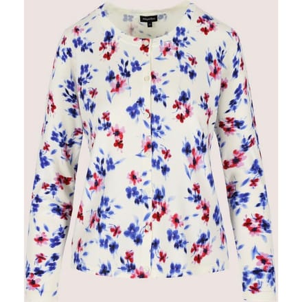 Printcardigan Met Ronde Hals