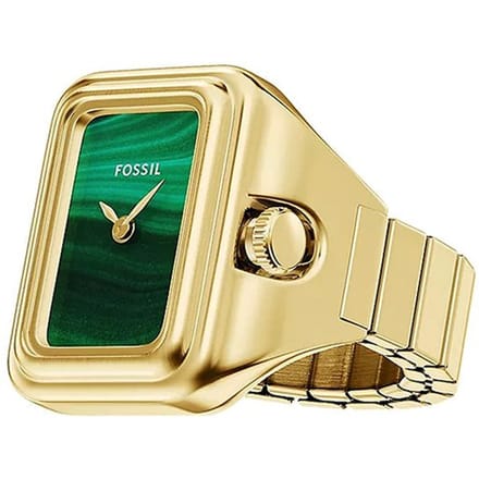 FOSSIL RAQUEL WATCH RING Dames Horloge 14 mm - Goudkleurig
