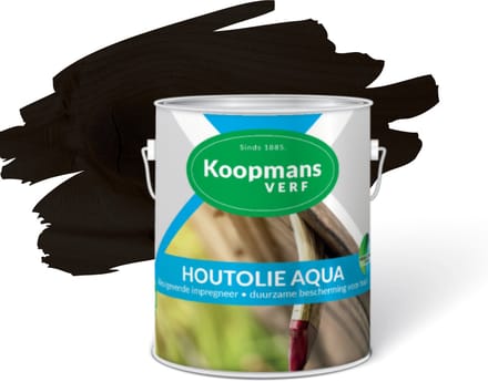 Koopmans Hout Olie Aqua Zwart Mengkleur