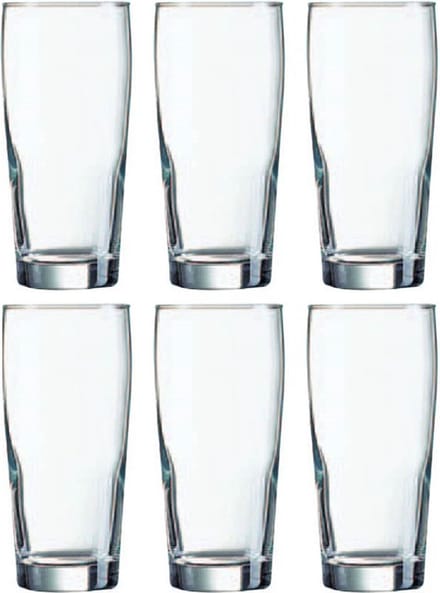 Arcoroc fluitjes bierglazen - 12x stuks - 330 ml - Bierglazen - Bierfluitjes - Glazen voor bier