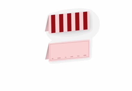 Fabrique a la carte - Naamkaartjes tafelschikking - Set van 8