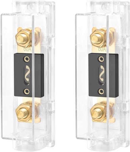 Auto Audio Video Stereo ANL Zekeringhouder 0/2/4 Gauge met 60 Ampère Zekering - 2 Stuks