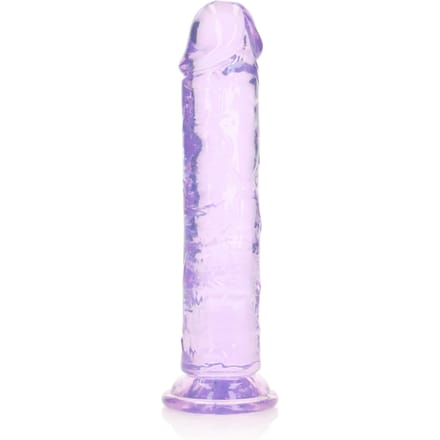 Shots - RealRock REA153PUR1 - Straight Realistic Dildo Suction Cup - 8'' / 20 - Purple