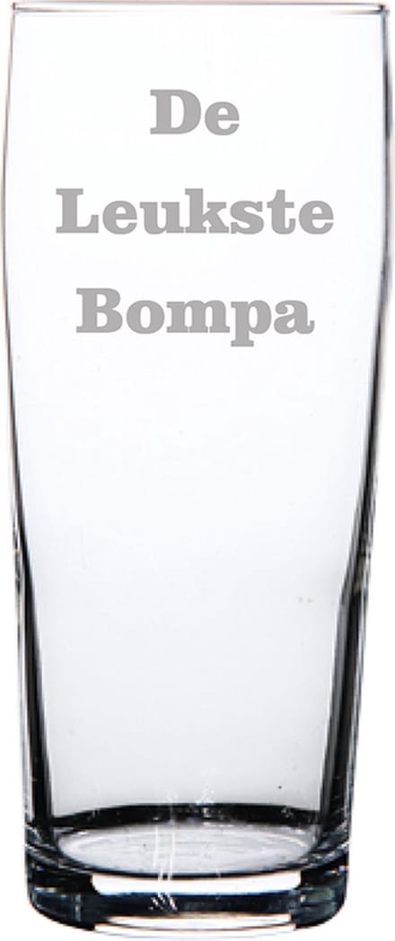 Bierfluitje gegraveerd - 19cl - De Leukste Bompa