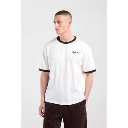 America Today Edis White Maat: S | Basic T-Shirts Outlet | Heren | Wit