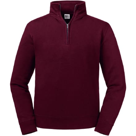 Russell Heren Authentieke Kwartier Ritssweatshirt (Bourgondië)