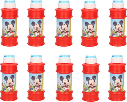 Disney Mickey Mouse bellenblaas - 10x - met spelletje - 175 ml - voor kinderen