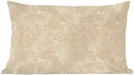 Sierkussens - Kussentjes Woonkamer - 60x40 cm - Lichtbeige - Marmer - Diffusie adering