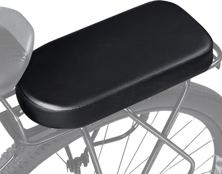 Famanu - Achterzitkussen fiets, verdikt model met handgreep – Zwart