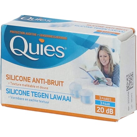 Quies Silicone Noise-Cancelling Gehoorbescherming 3 Paar
