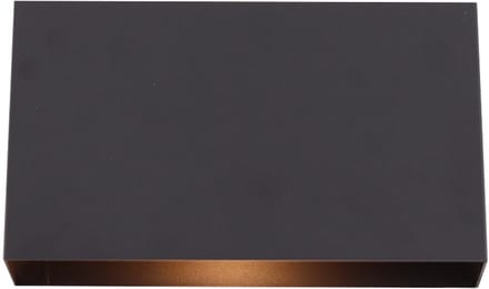 Olucia - PERRY - Wandlamp - Zwart - Vorm: Rechthoek