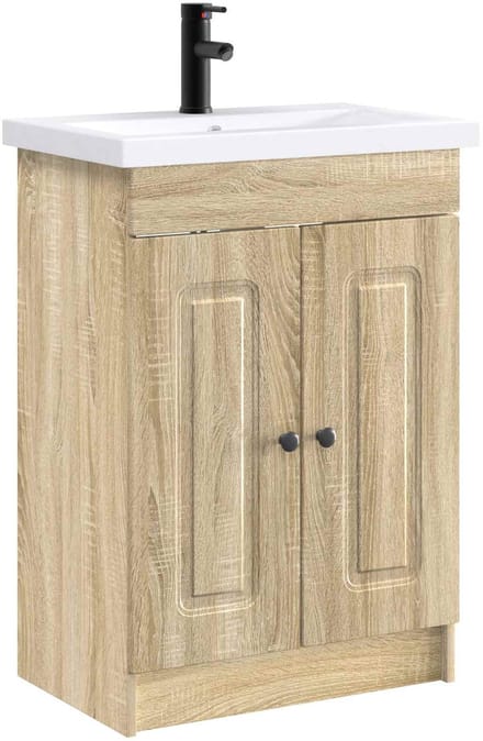 vidaXL - Badkamermeubel - Set - Sonoma - Eiken - 78,5 - x - 37,5 - x - 81 - cm