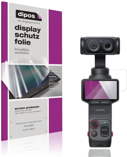 dipos – 4x Beschermfolie geschikt voor Insta360 Luna Ultra | Krasbestendige & heldere Screenprotector Ultra-Thin