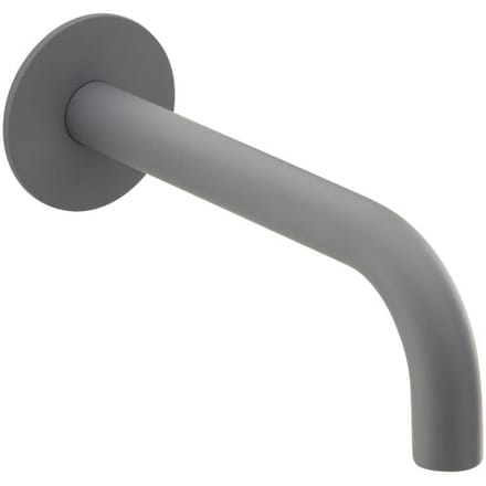 Herzbach DEEP GREY wall spout, projection 21 cm 23.451400.1.06