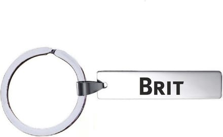 Sleutelhanger Met Naam - Britt - RVS