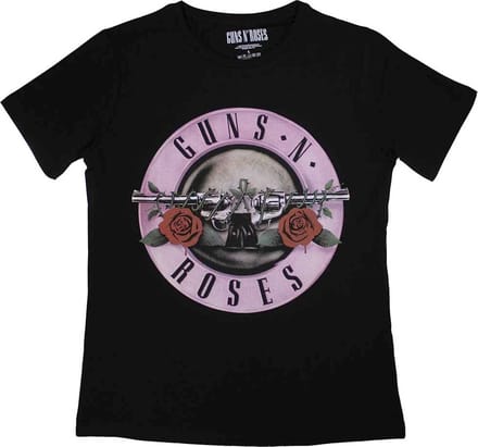 Guns N' Roses - Classic Logo Dames T-shirt - S - Zwart
