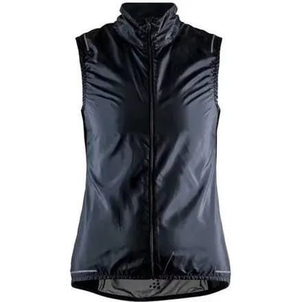 Craft Adv Essence Light Mouwloos Fietswindjack Dames - Zwart | Maat: M