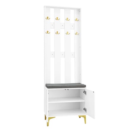 "Witte hal kast spaanplaat voor entree 60.5×35.2×180.5cm "
