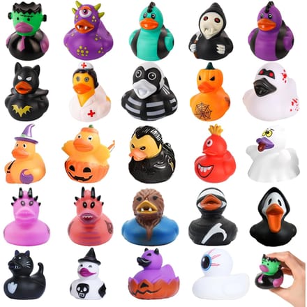 2448 Stuks Halloween Rubberen Eendjes In Grote HoeveelheidJeep Eendjes Voor Duckinghalloween Eendjes Voor Jeeps Feestartikelen SpeelgoedZwevende Eendjes orange