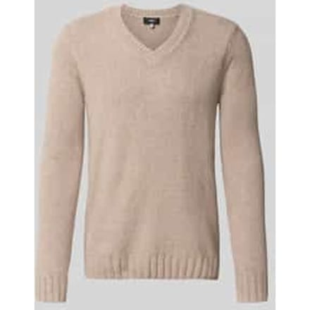 Gebreide pullover met V-hals model 'UPO'