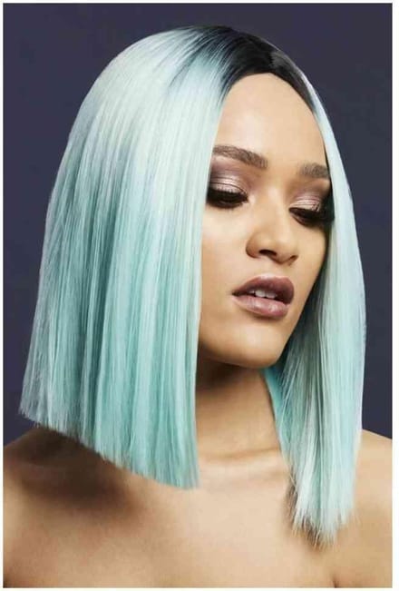 Fever - Kylie Two Toned Blend Peppermint Pruik - Groen