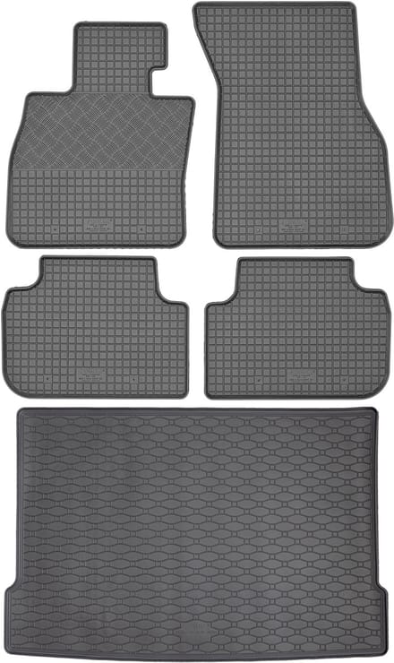 Max-Dywanik Rigum - Bagażnikset - BMW 1 Hatchback - Zwart - Waterafstotend