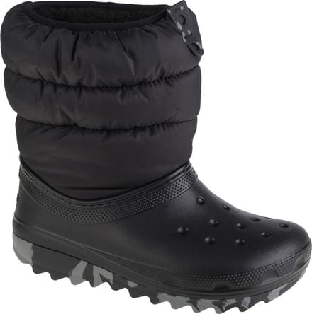 Crocs Classic Neo Puff Boot - Kindersneeuwlaarzen - Zwart - Nylon - Gevoerd