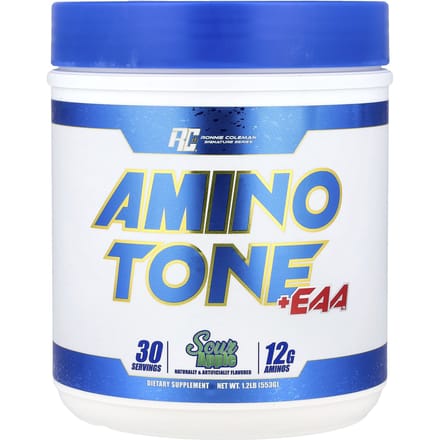 Ronnie Coleman, Signature Series, Aminotone + EAA, Zure Appel Smaak, 1,2 lb (540 gr)