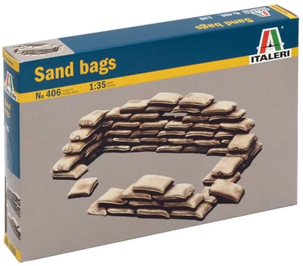 Italeri Modelbouwpakket Militaire voertuigen - 406 Sandbags Plastic - 1:35 - Modelbouw