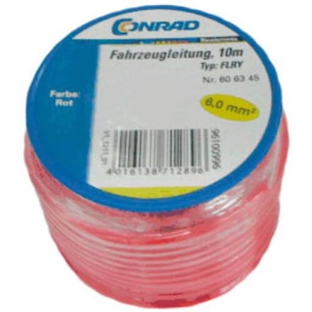 Conrad Components 606345 Voertuigkabel FLRY-B 1 x 6 mm² Rood 10 m