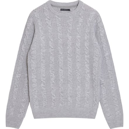 French Connection Crew Cable Ecru Mel Größe: S | Pullover Outlet | Herren | Braun