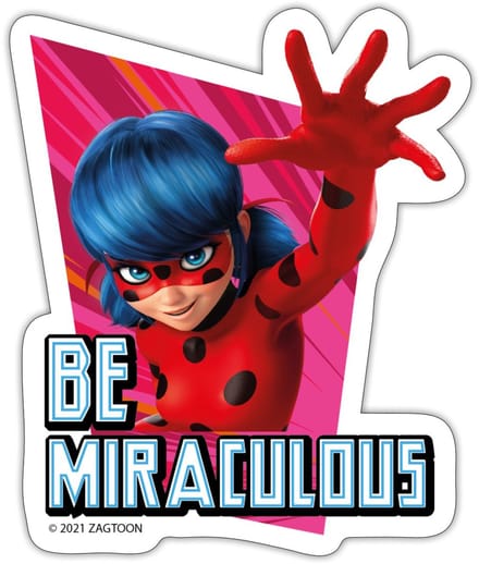 Miraculous Ladybug Be Miraculous Sticker maat S (10 x 10 cm)