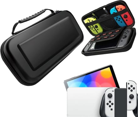 Gadgetpoint - Console Beschermhoes voor Nintendo Switch - Hardcase Opberghoes - Performance Gaming Case - Console Accessoires - Zwart