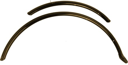 Spatbordenset Eurofender Elegance 28" x 46 mm - Smoke/Titanium