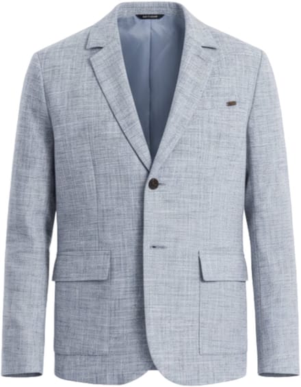 OMBRE Blazer - Regular Fit - Lange Mouw - Knopen Denimblauw S