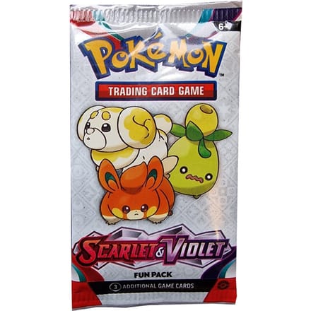 Pokemon Scarlet & Violet Base Set Booster FUN Pack [3 kaarten] + FUECOCO - POKEMON GROTE JUMBO GOUD