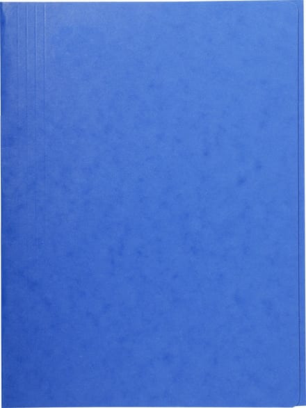 Exacompta 25x Map met 3 kleppen in glanskarton 400gm2 - A4 - Blauw - 56407E
