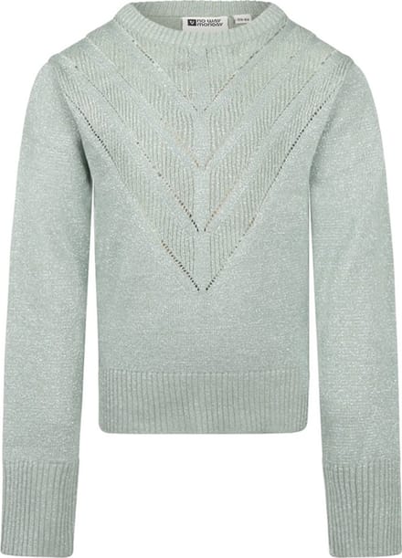 No Way Monday-Girls Pullover ls-Sage - Maat 134