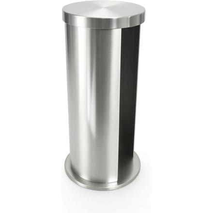 Cosmetische Katoenpads Padhouder Ruimtebesparend Roestvrij Staal Make-upverwijderaars voor Bureau Kaptafel Badkamer Aanrecht gray