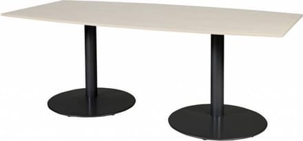 Vergadertafel - Linesto 200x100 tonv. Eiken - zwart frame