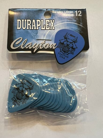 Clayton - Duraplex - standaard plectrum - 1.00 mm - 12-pack